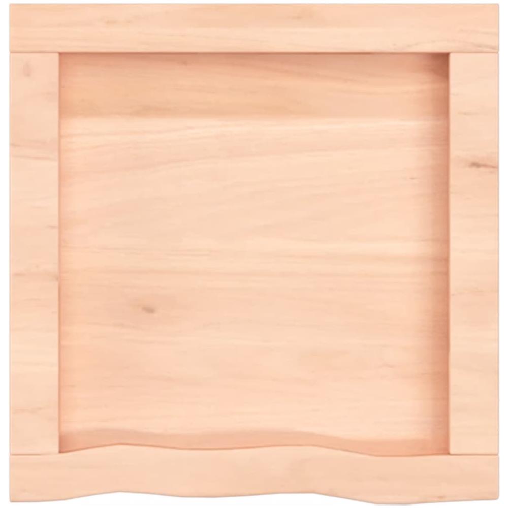 Ripiano a Parete 40x40x (2-6) cm Massello Rovere Non Trattato - Foto 3