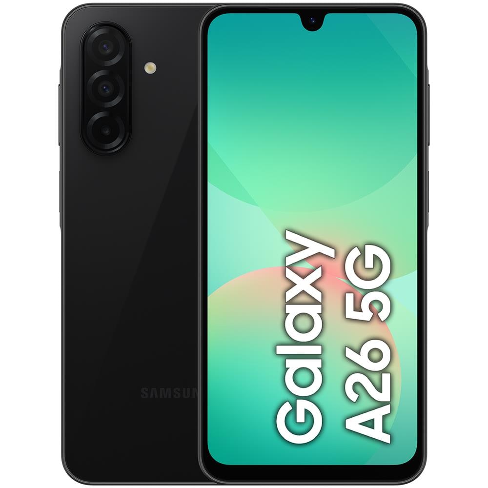 Galaxy A26 5G AI 128GB 6GB Ram Display 6.7” Super AMOLED Main Camera 50MP Dual Sim USB Type-C Exynos Android 15 5000 mAh Black Italia - Foto 1