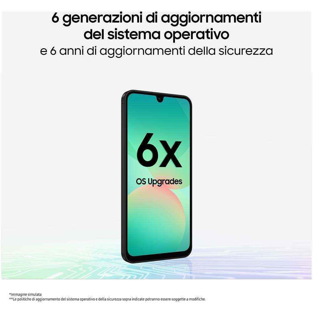 Galaxy A26 5G AI 128GB 6GB Ram Display 6.7” Super AMOLED Main Camera 50MP Dual Sim USB Type-C Exynos Android 15 5000 mAh Black Italia - Foto 8