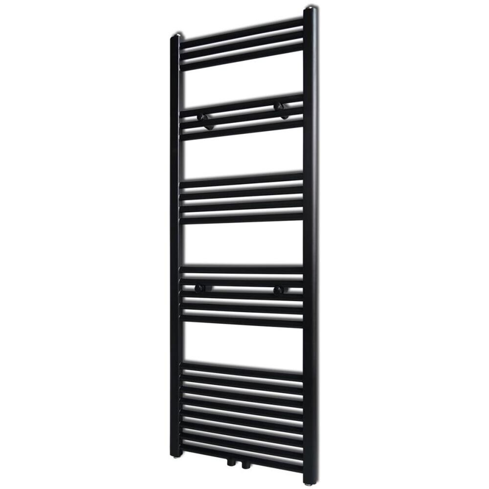 Radiatore Scaldasalviette Bagno Dritto Nero 500 X 1424 Mm - Foto 1
