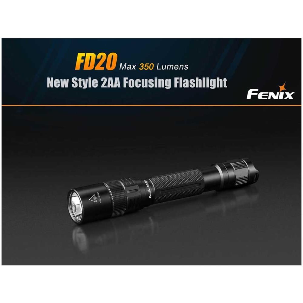 Torcia a LED compatta con sistema ottico a doppio riflettore FD20 Potenza 350 Lumen - Foto 4