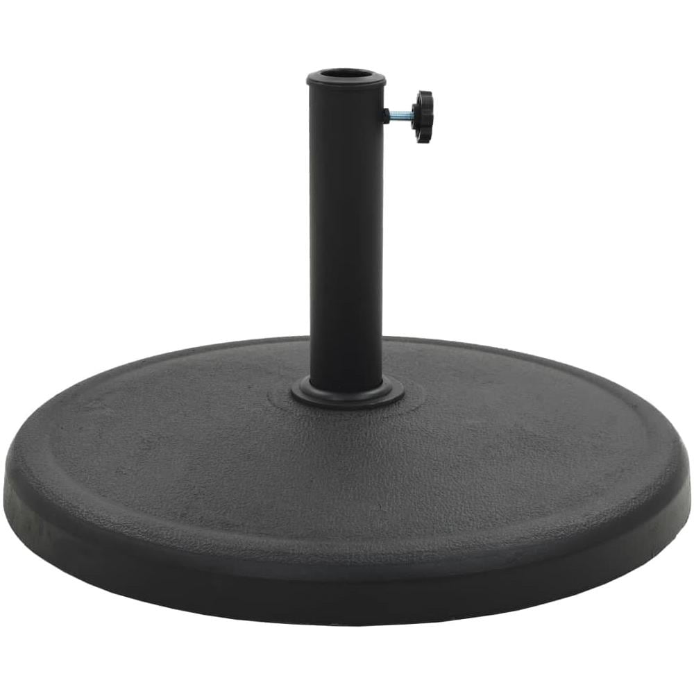 Base Per Parasole Rotonda In Poliresina 19 Kg Nera - Foto 2