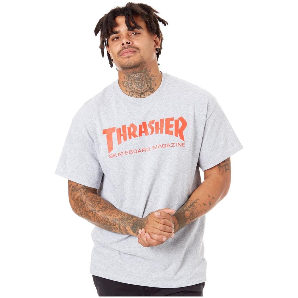 T-shirt Skate Mag Grigio Rosso (s, Grigio) - Foto 1