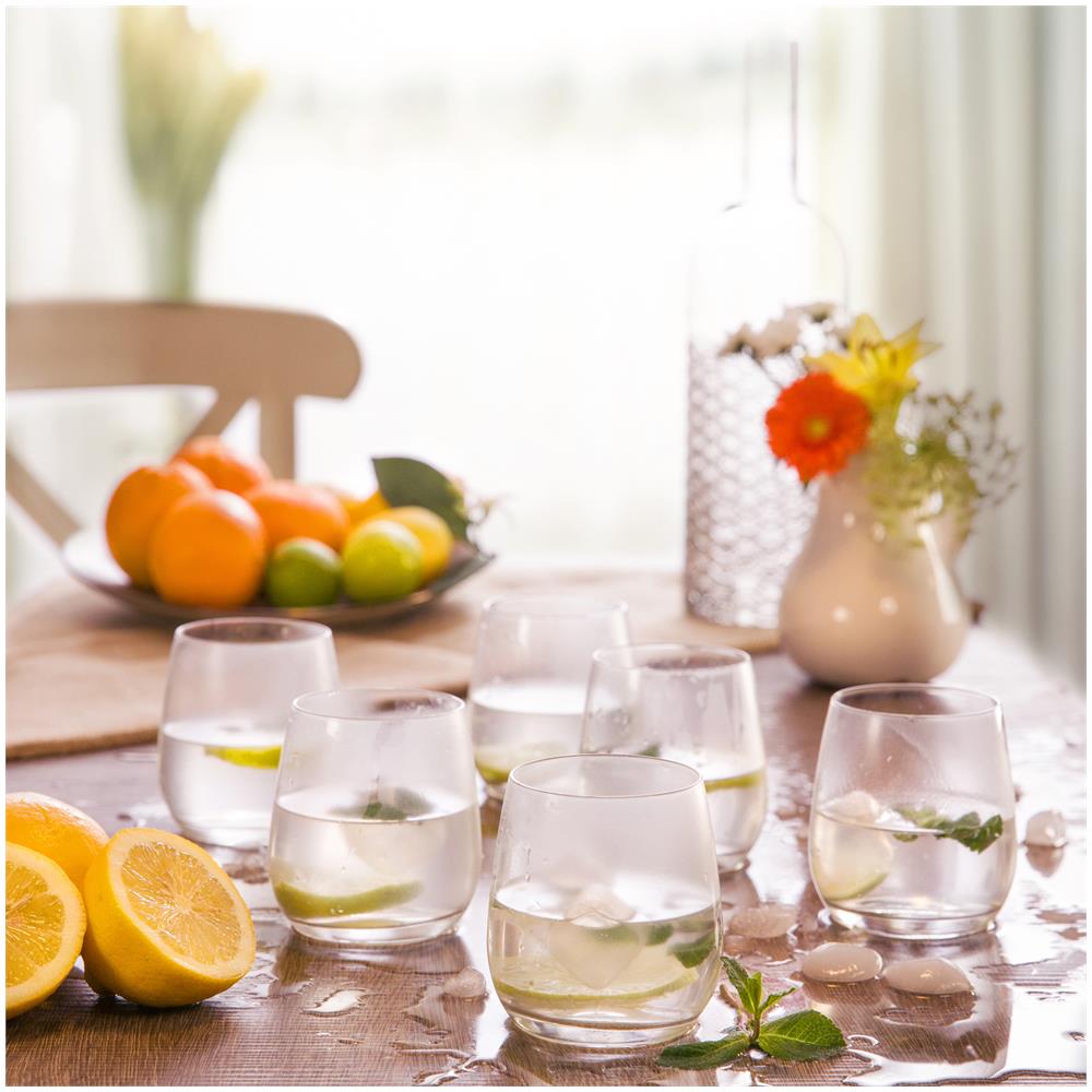 Set Bicchieri Invino Per Acqua, 6 Pezzi Trasparente - Foto 2