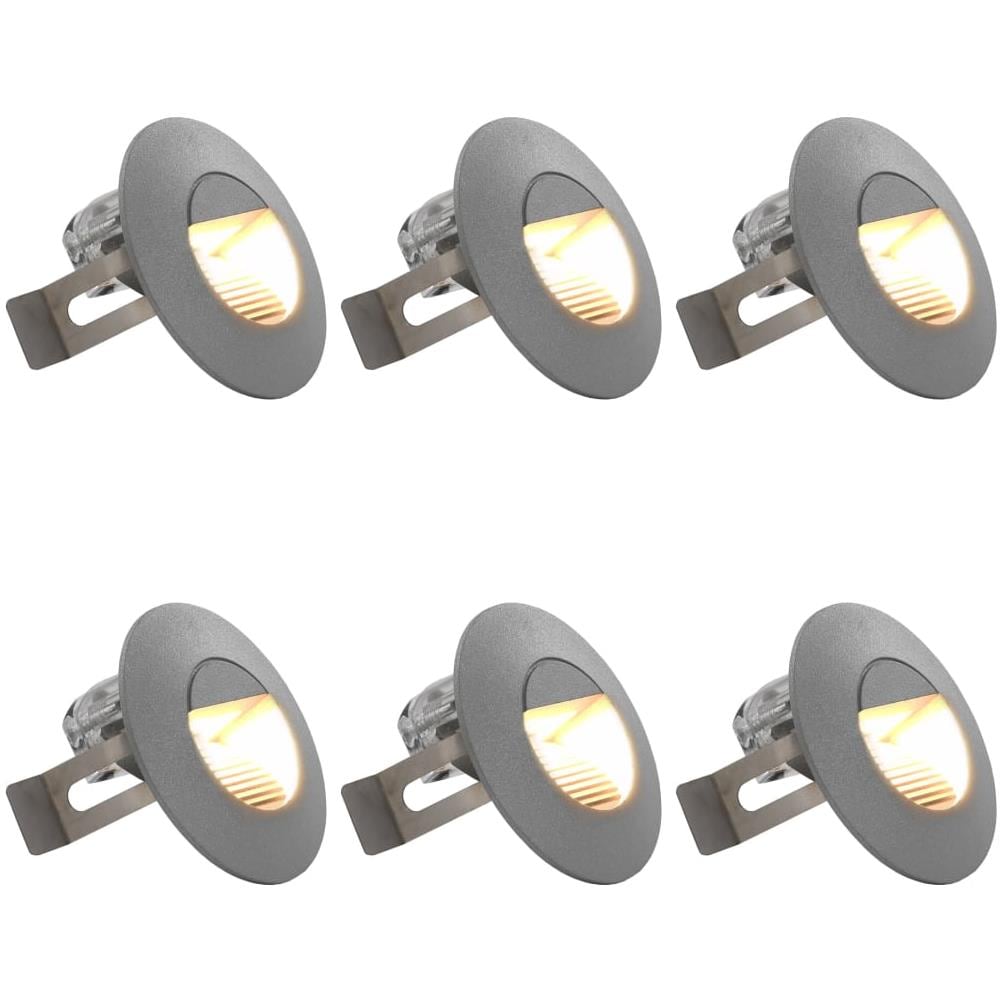 Lampade Da Parete Da Esterno A Led 6 Pz 5 W Argento Rotonde - Foto 1