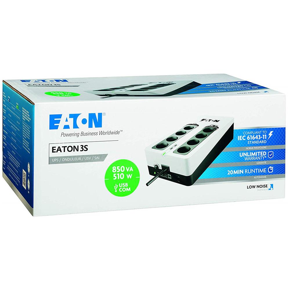 Gruppo di Continuità UPS 850VA / 510W 3S 850 8 Prese AC / USB  - Foto 5