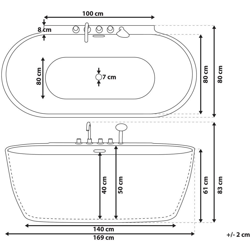 Vasca Da Bagno Freestanding Rotto - Foto 2