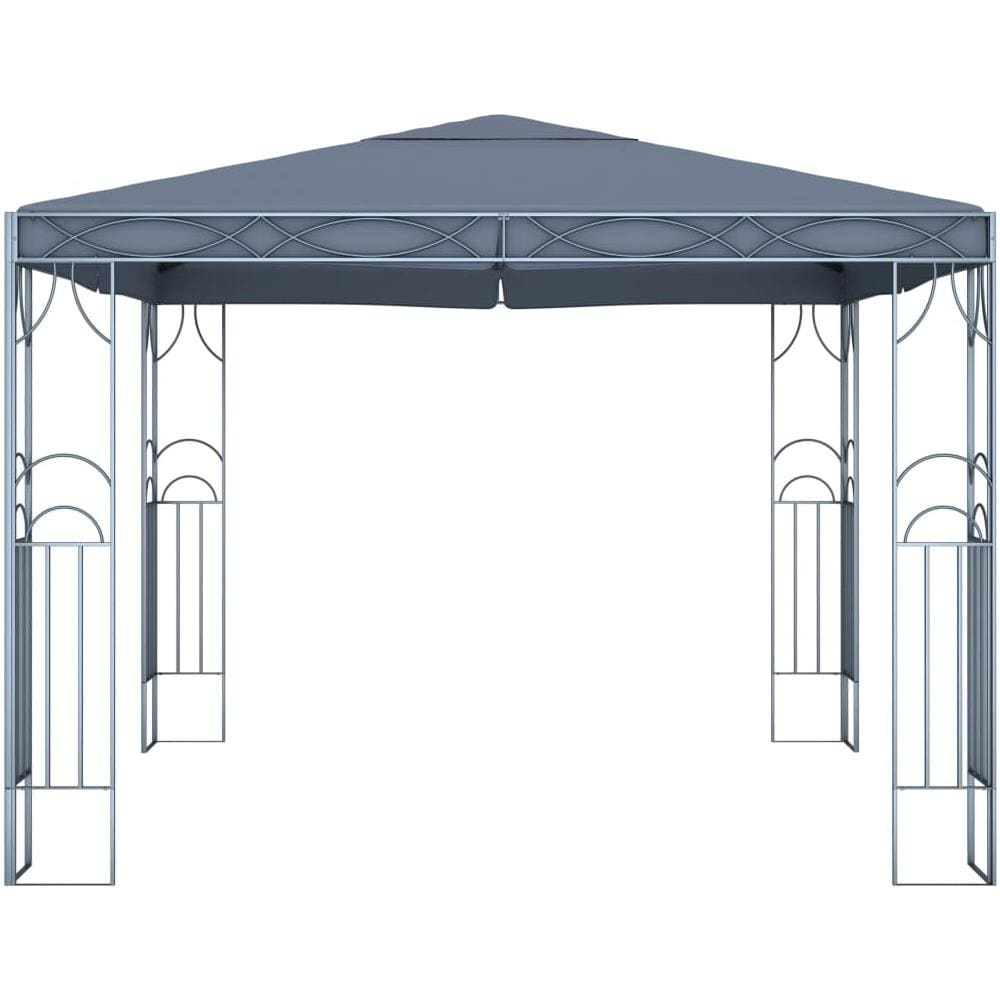 Gazebo con Stringa di Luci LED 300x300 cm Antracite - Foto 3