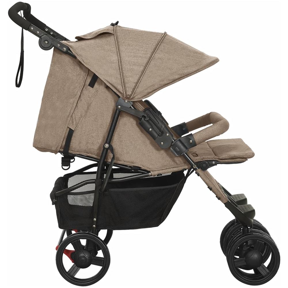 Passeggino Gemellare Grigio Talpa In Acciaio - Foto 3