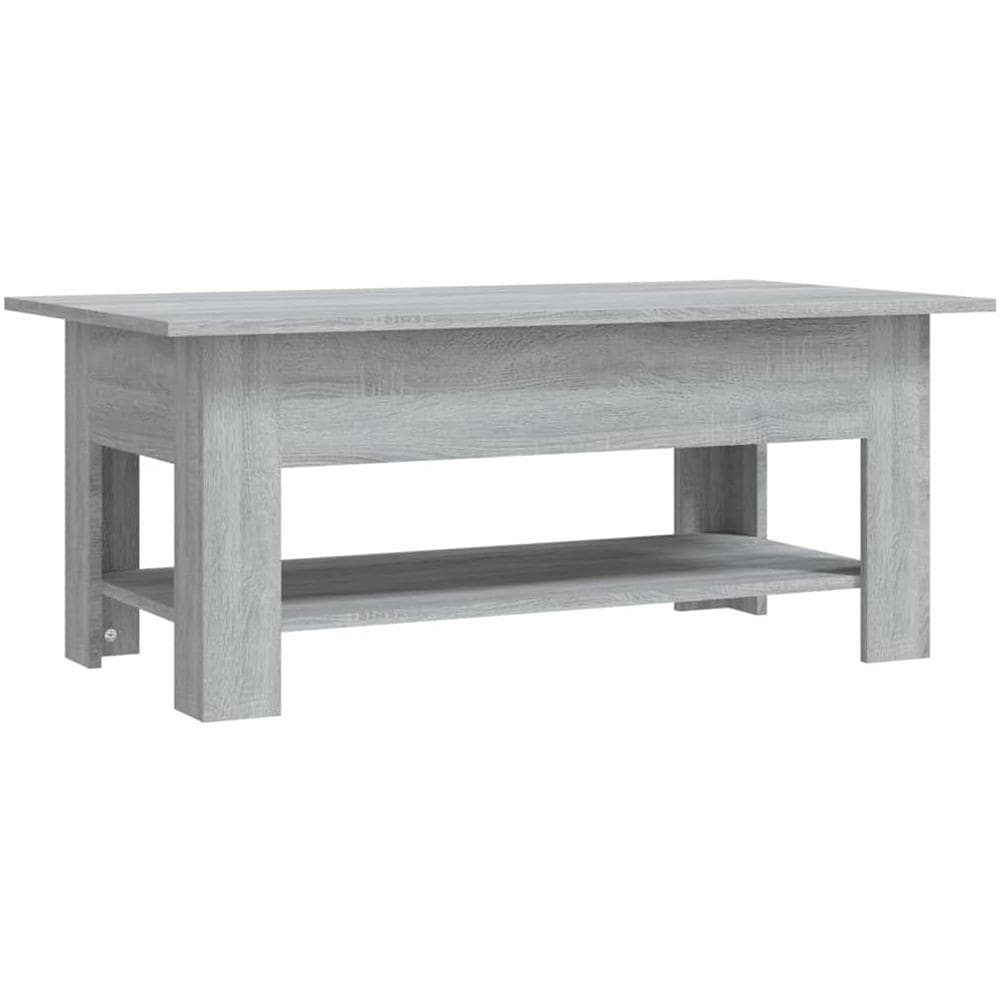 Tavolino da Salotto Grigio Sonoma 102x55x42 cm in Truciolato - Foto 2