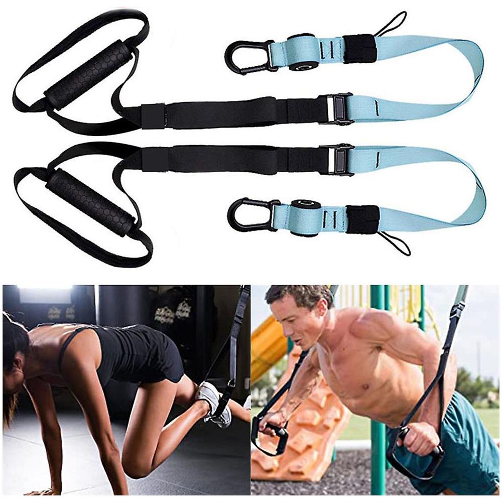 Fasce Di Resistenza Con Cinturini Alla Caviglia - Nylon Robusto, Imbottite, Per Allenamento Gambe E Glutei - 2