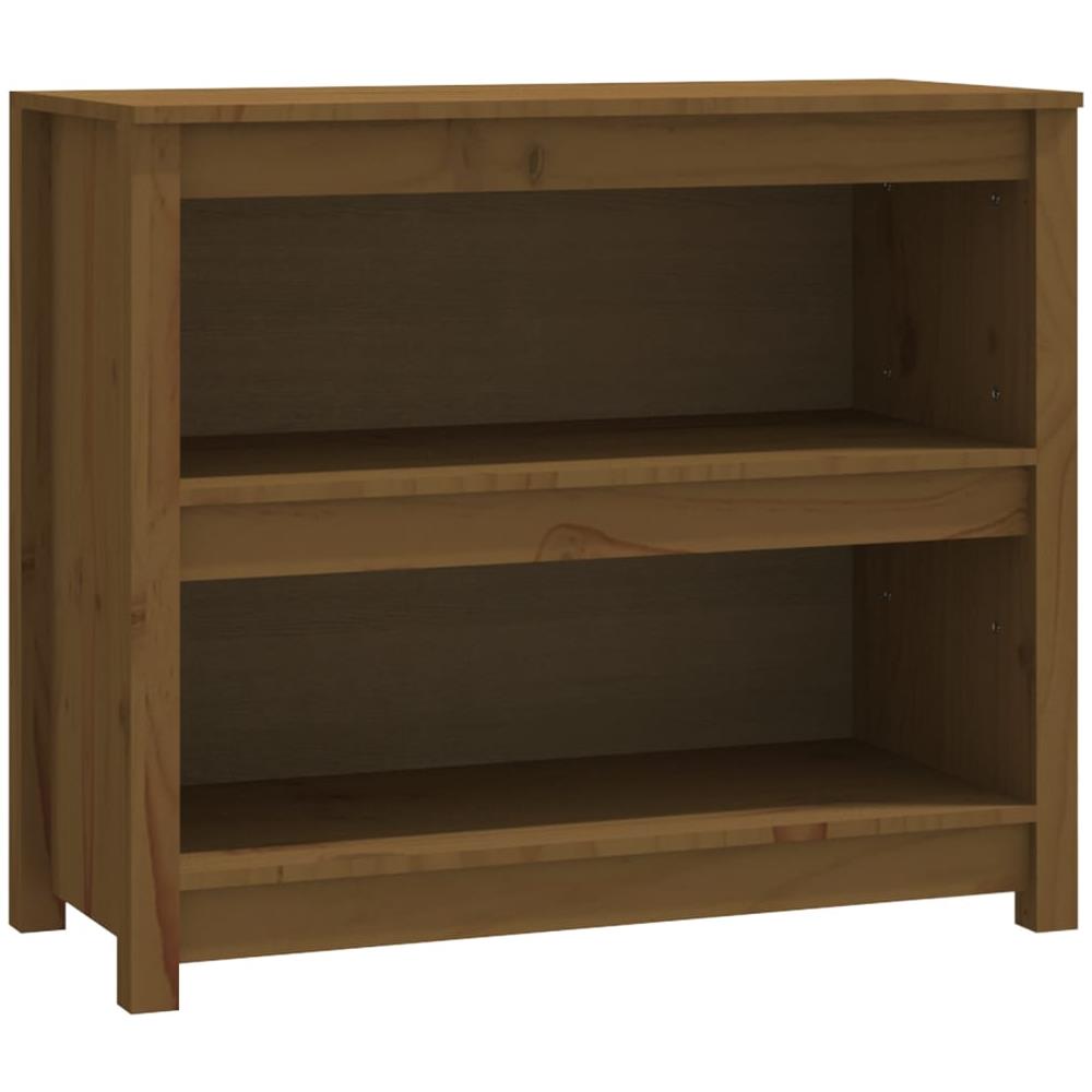 Libreria Marrone Miele 80x35x68 Cm In Legno Massello Di Pino - Foto 1