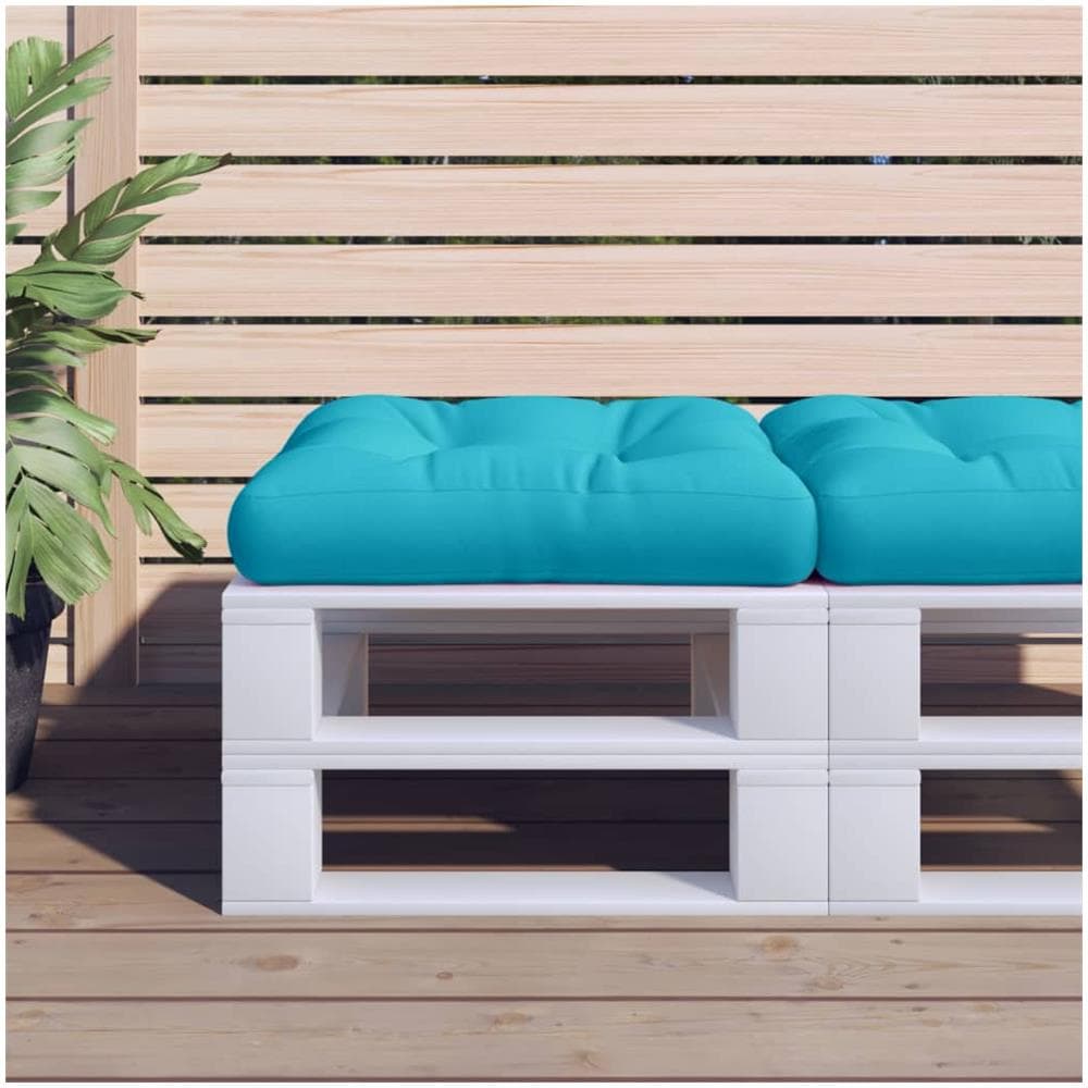 Cuscino Per Pallet Turchese 58x58x10 Cm In Tessuto Oxford - Foto 1