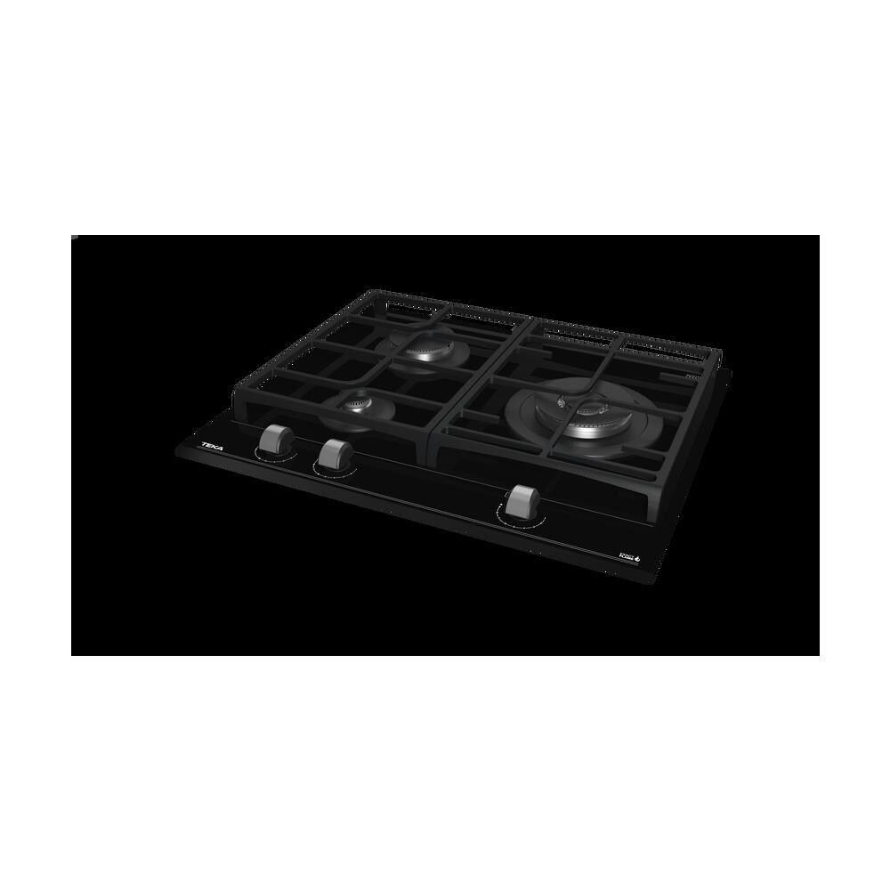 Piano cottura GZC 63310 XB a Gas da 60 cm 3 zone Cottura Colore Nero - Foto 2