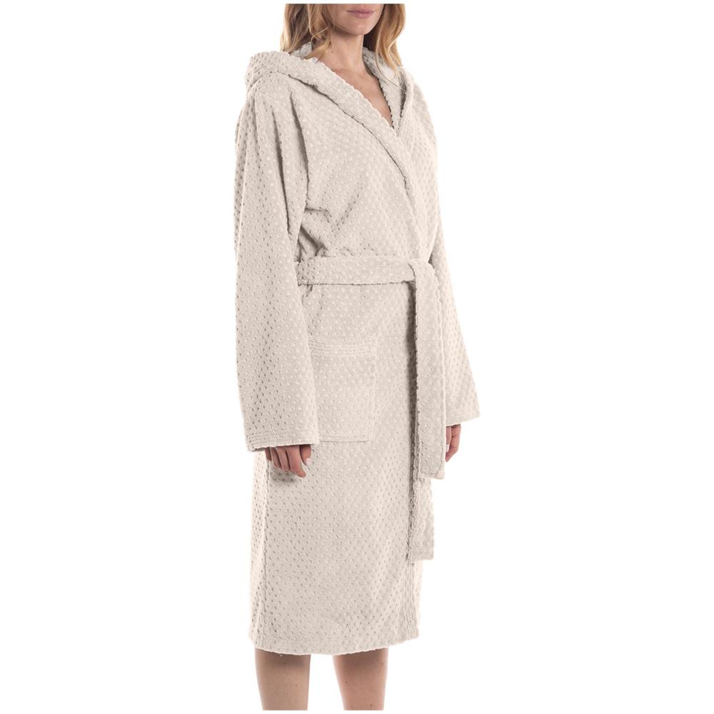 Accappatoio Con Cappuccio Sirena In Cotone - Tinta Unita, 450 Gr /mq Colore Bianco Misura 3xl - Foto 3