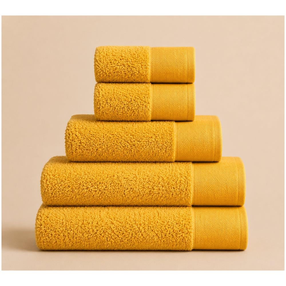 Set Asciugamani in Spugna - L’Eccellenza nel Tuo Bagno | SOFFICE - CITRUS /GIALLO SOLE - Foto 1