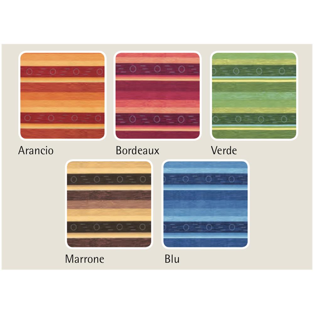 Tovaglia Copritavolo Resinata Antimacchia Modello Colorado Made In Italy 170 Rotonda Bordeaux - Foto 1