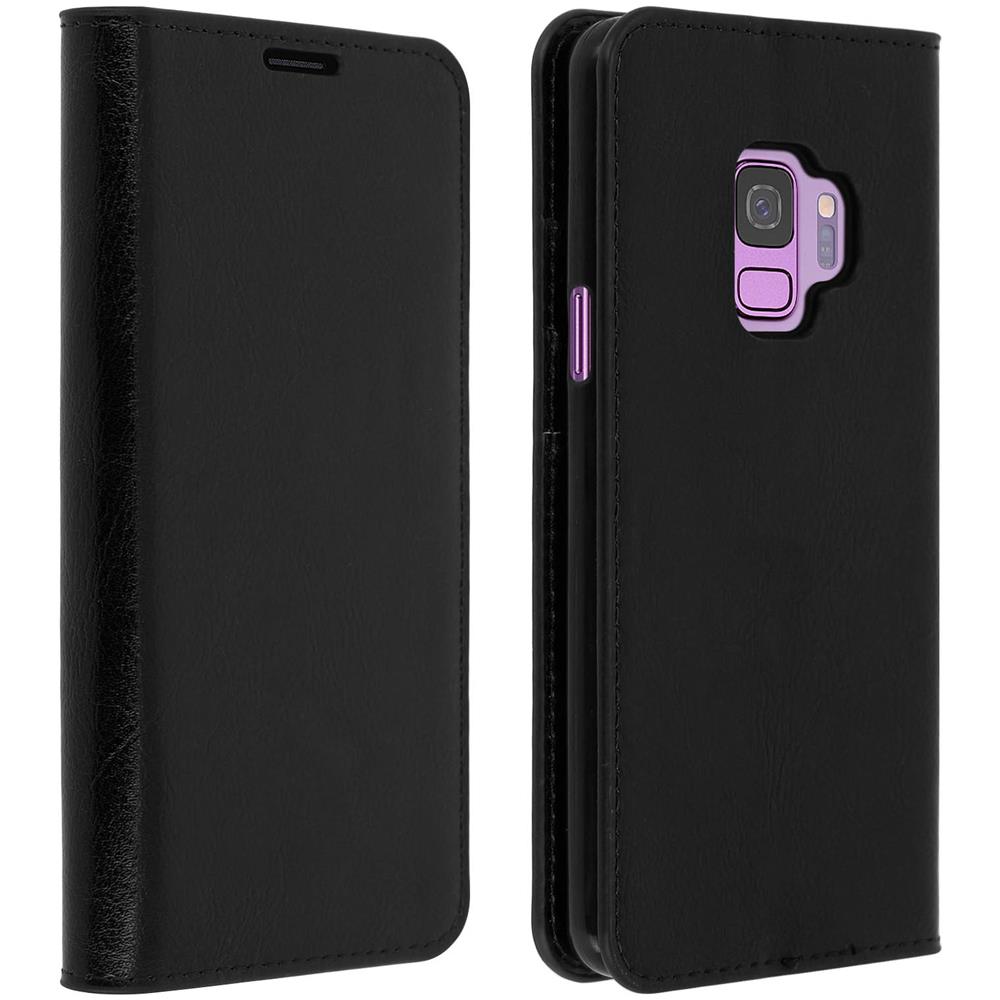 Custodia Galaxy S9 Pelle Sportellino Portafoglio Supporto Nero - Foto 1