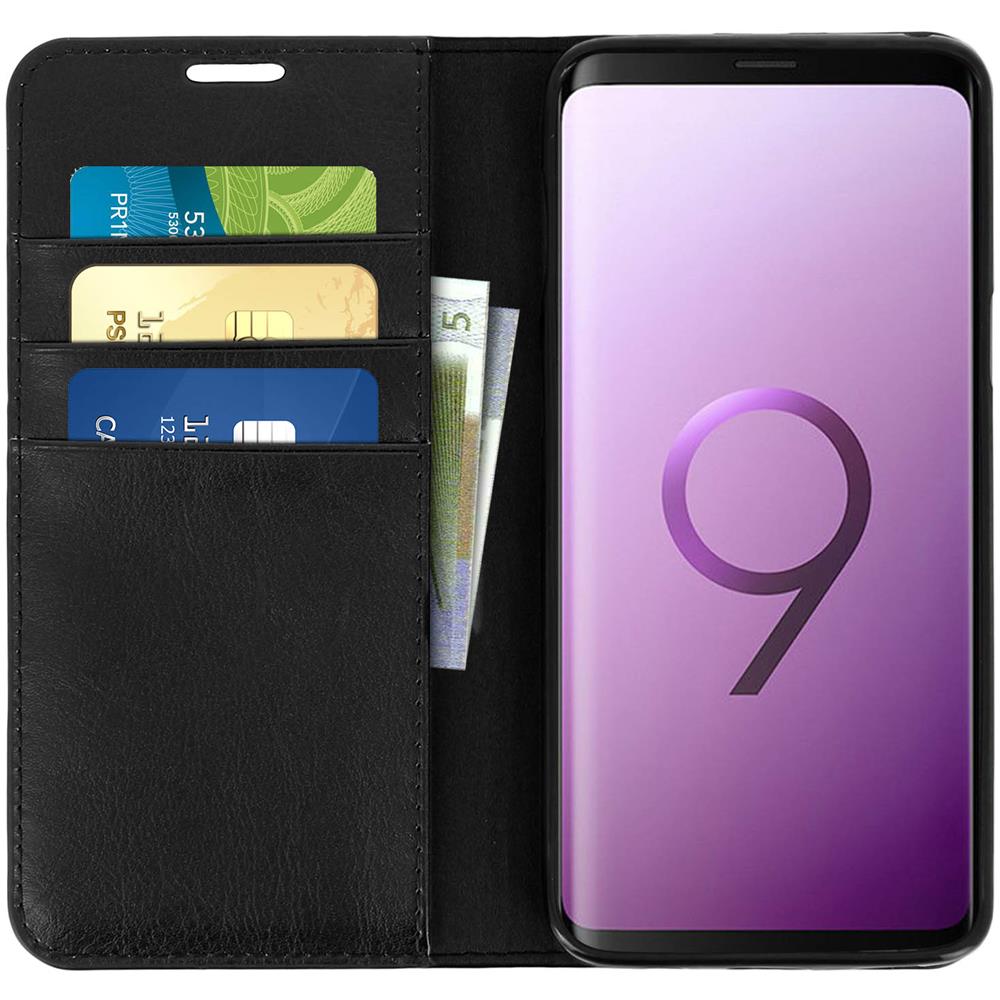 Custodia Galaxy S9 Pelle Sportellino Portafoglio Supporto Nero - Foto 8