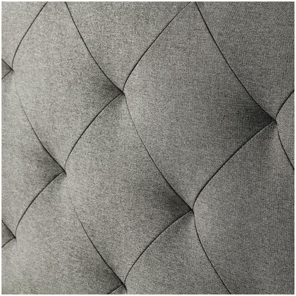 Testiera Di Letto Di Tessuto Milano 140x60, Grigio, 8 Cm Di Profondità - Foto 3