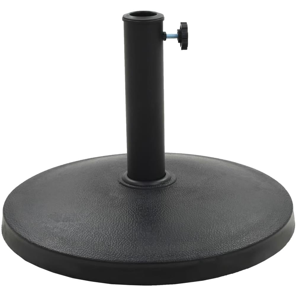 Base Per Parasole Rotonda In Poliresina 10 Kg Nera - Foto 2