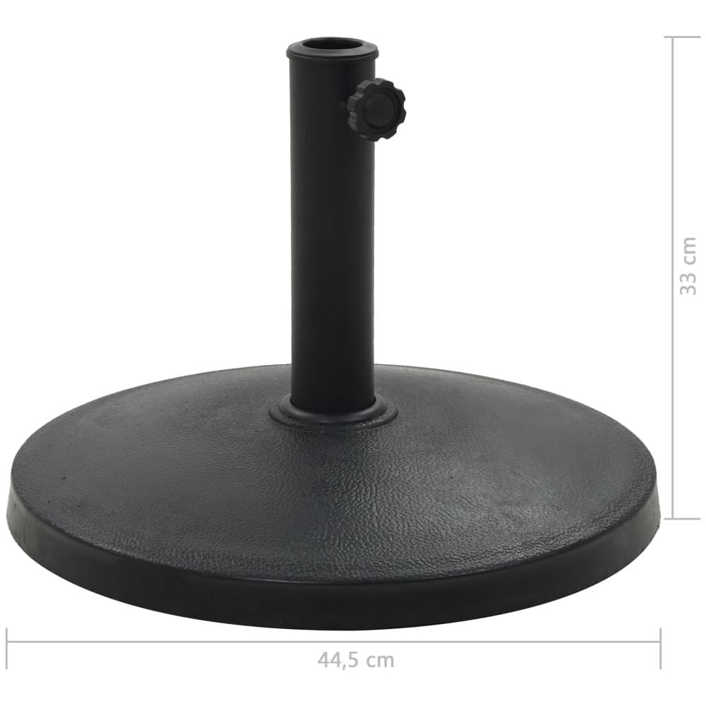 Base Per Parasole Rotonda In Poliresina 10 Kg Nera - Foto 6