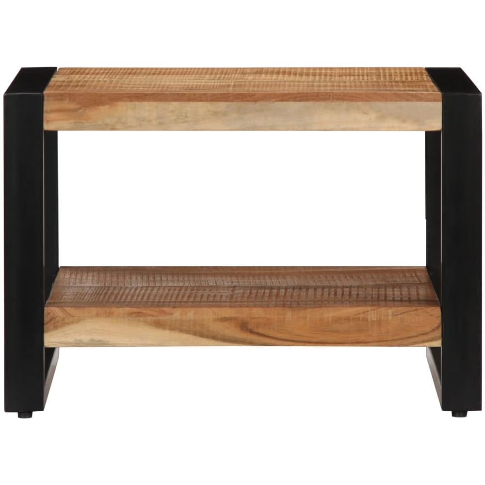 Tavolino Da Caffè 60x60x40 Cm In Legno Massello Di Acacia - Foto 2