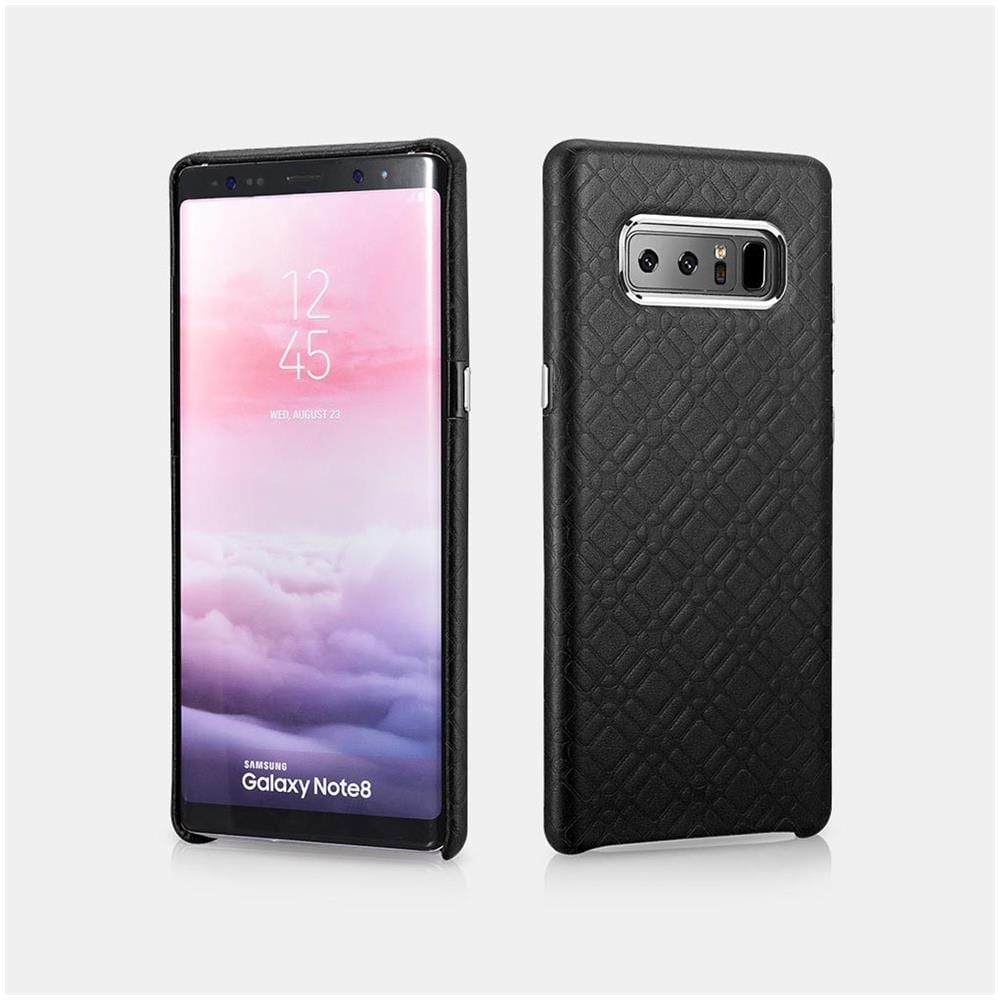 Samsung Note Di Copertina 8 Vera Pelle Nera Modello Quadrato - Foto 1