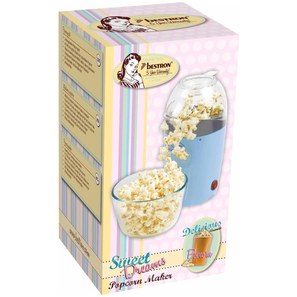 APC1007 Macchina per popcorn, 1200 W, Alluminio, Blu - Foto 7