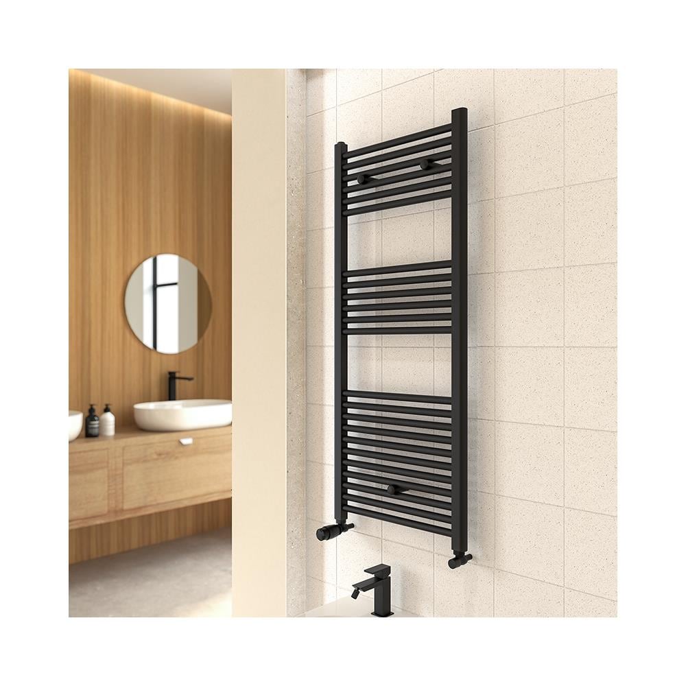 Termoarredo Bagno Scaldasalviette Acciaio Radiatore Calorifero Termosifone Cromo Cromato *** Misure : H1500xl500xi450 30 Tubi - Foto 2