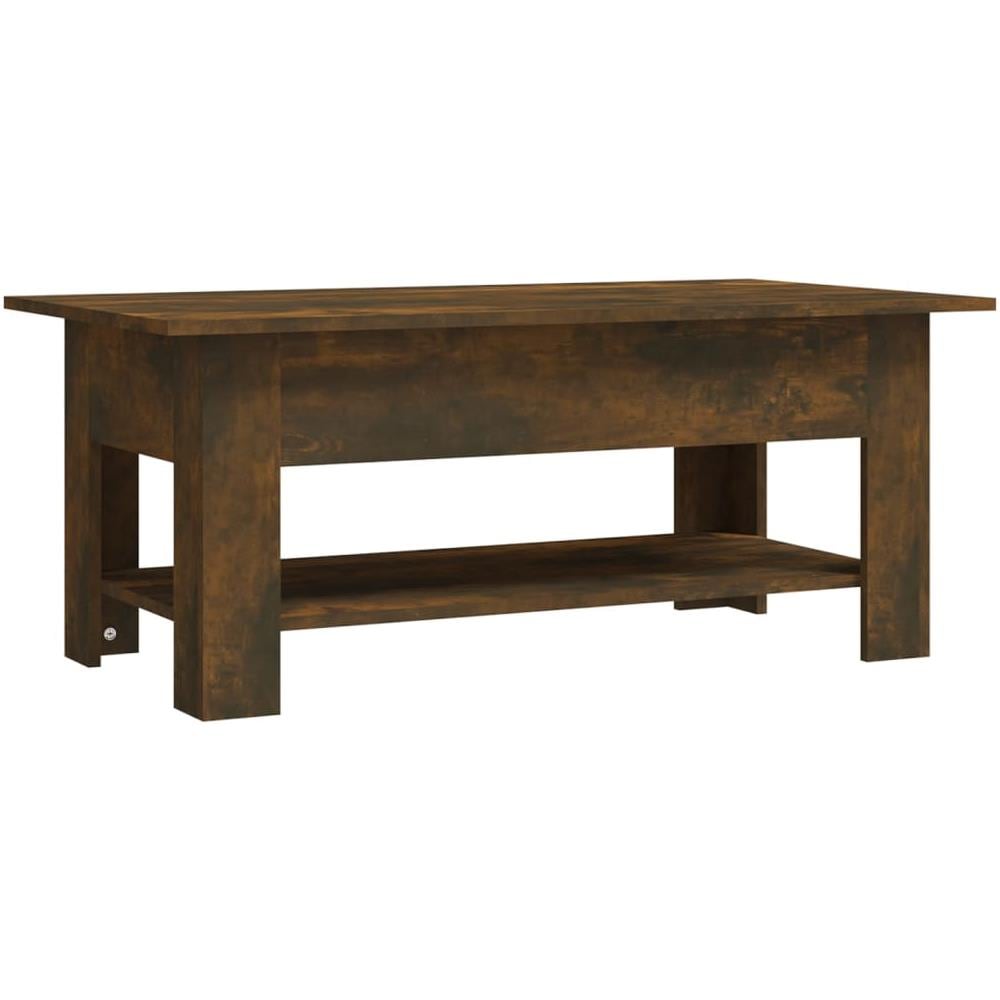 Tavolino da Salotto Rovere Fumo 102x55x42 cm in Truciolato - Foto 2