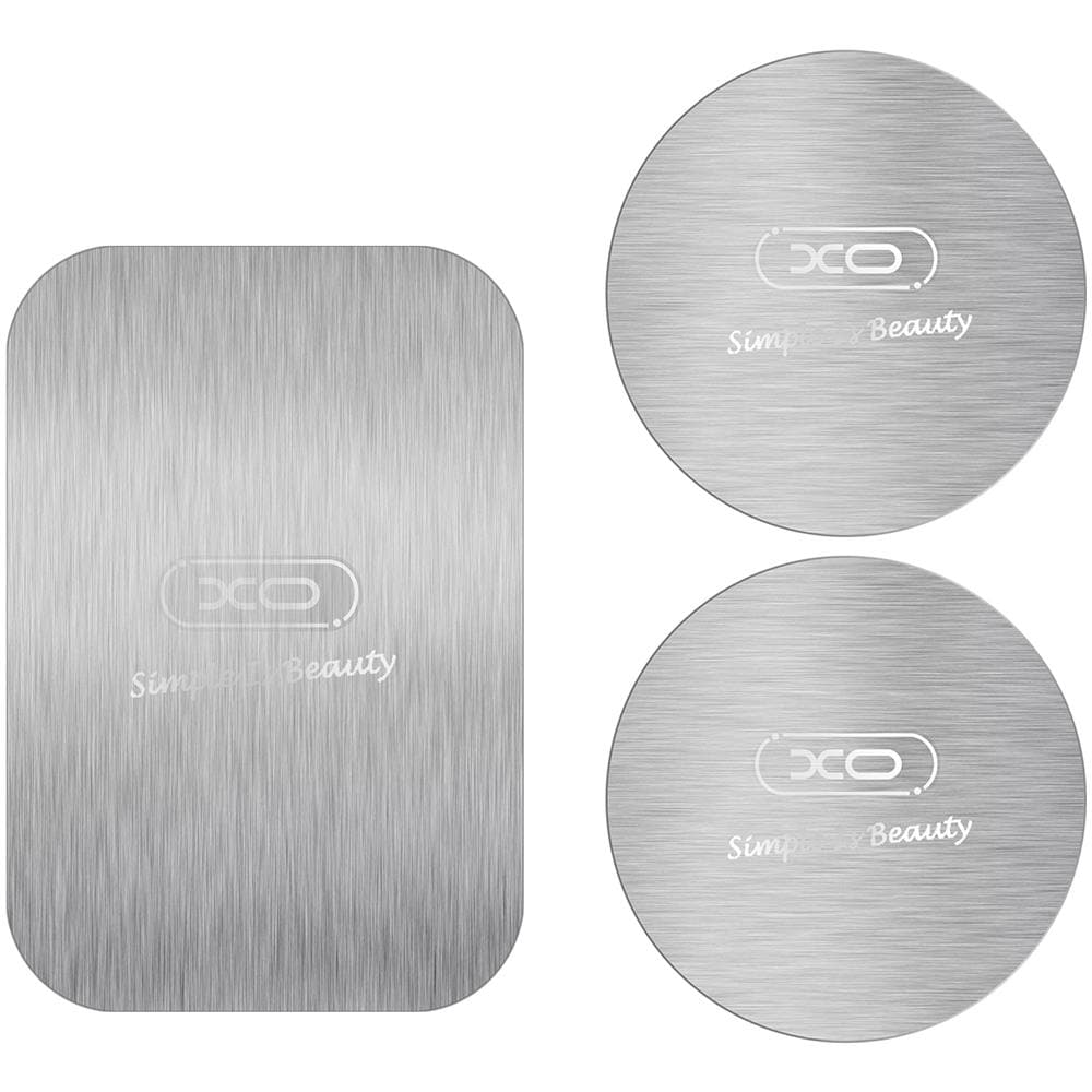 3x Adattatori Magnetici Per Supporto Auto, Piastre Metalliche Argento - Foto 1