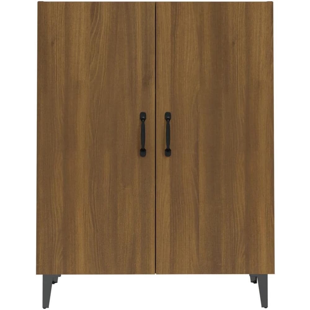 Credenza Rovere Marrone 70x34x90 Cm In Legno Multistrato - Foto 5