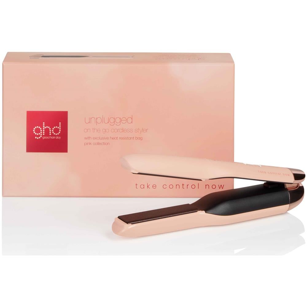 Unplugged Styler Rosa Take Control Now - Piastra On-the-go Senza Fili Bianca - Foto 1