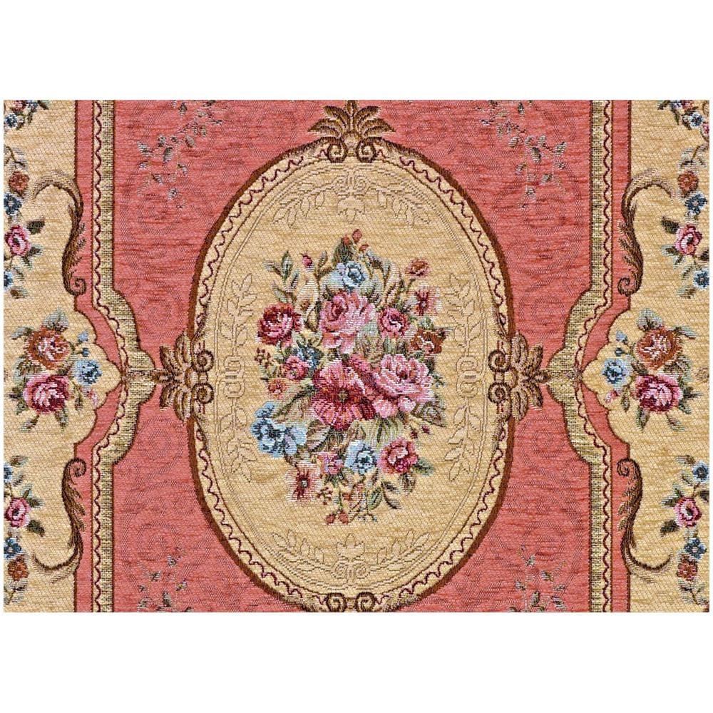 Tappeto Salotto Camera Velour Antiscivolo Mod. Abusson Suardi Vari Colori 115x175cm Rosa - Foto 4