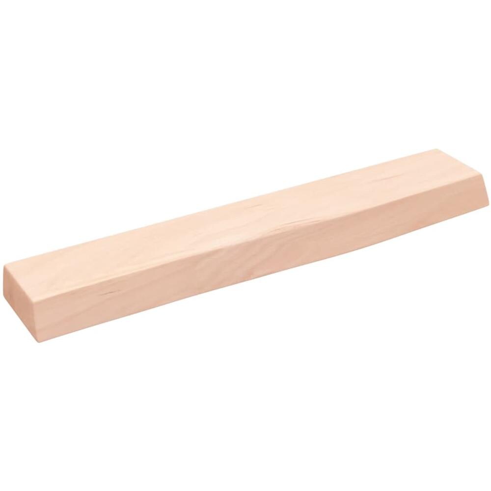 Ripiano a Parete 60x10x4 cm Legno Massello Rovere Non Trattato - Foto 1
