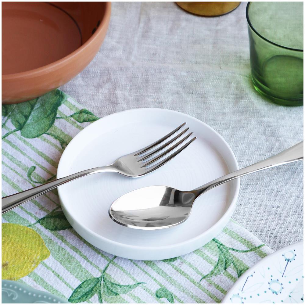 Stresa Posate da tavola in acciaio Confezione - Set da 24 Pezzi - 6 Posti Tavola - Confezione Standard Made in Italy - Foto 3