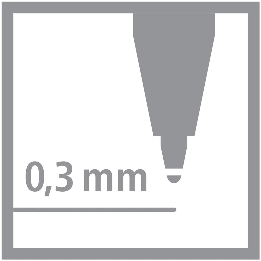 worker+ fine - Penna Roller - Tratto 0,3 mm - Confezione da 10 - Rosso - Foto 8