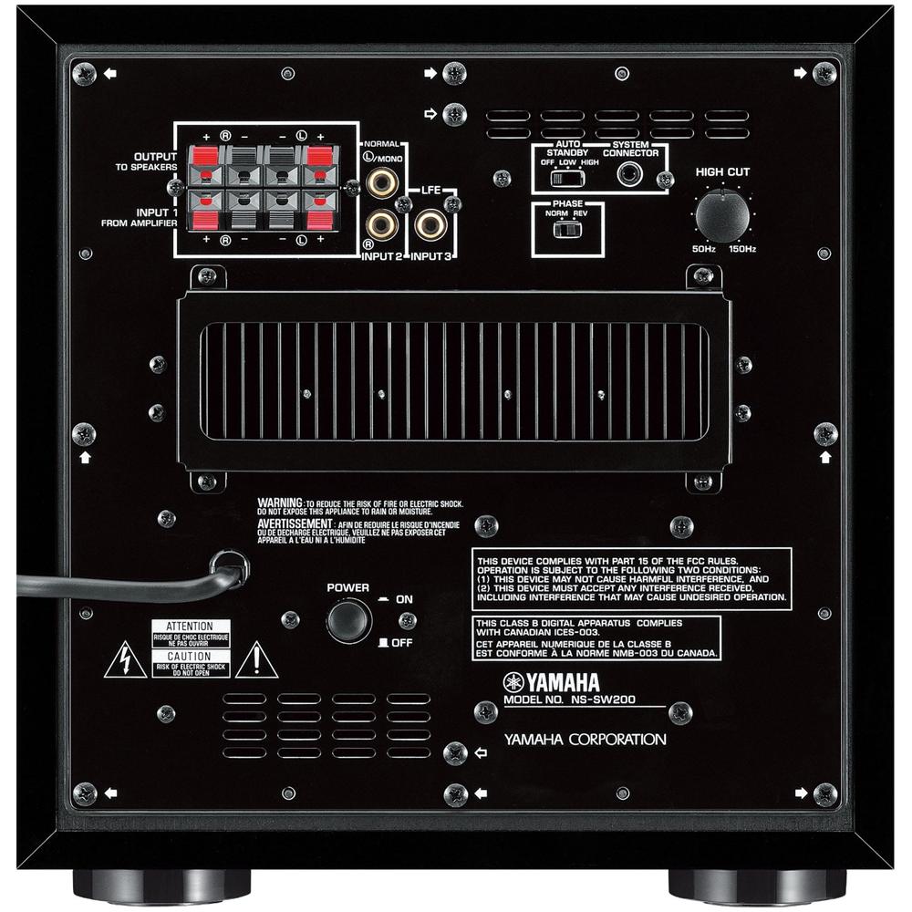 Subwoofer NS-SW200 Potenza Totale 130Watt Advanced YST II / Twisted Flare Port colore Laccato Nero - Foto 3