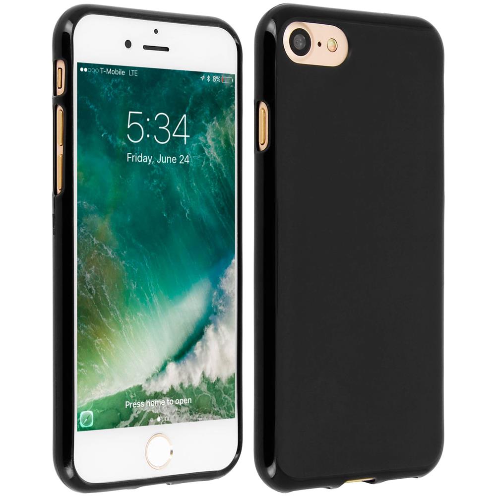 Cover In Silicone Flessibile Per Apple Iphone 7 E 8 - Nera - Foto 10