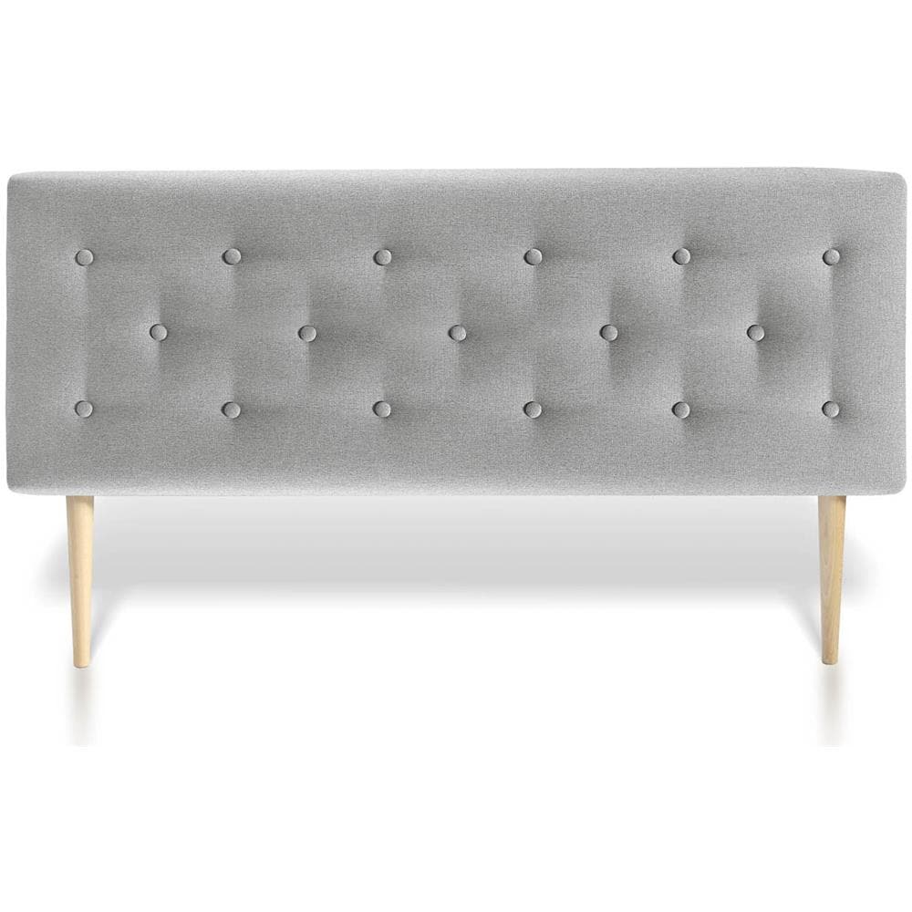 Testiera Di Letto Di Tessuto Oslo 160x60, Grigio - Foto 1