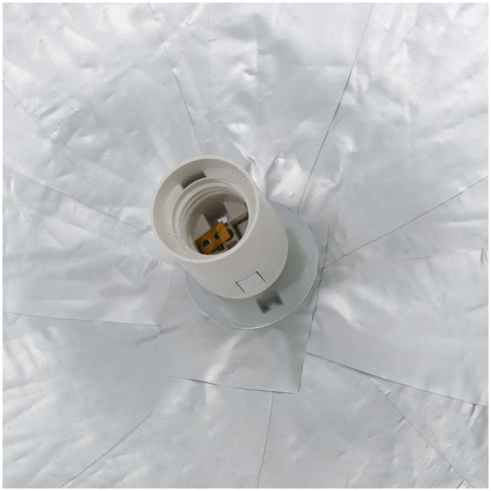 Lampadario Da Soffitto Bianco E Argento Ø50 Cm E27 - Foto 2