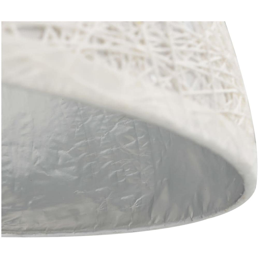 Lampadario Da Soffitto Bianco E Argento Ø50 Cm E27 - Foto 8