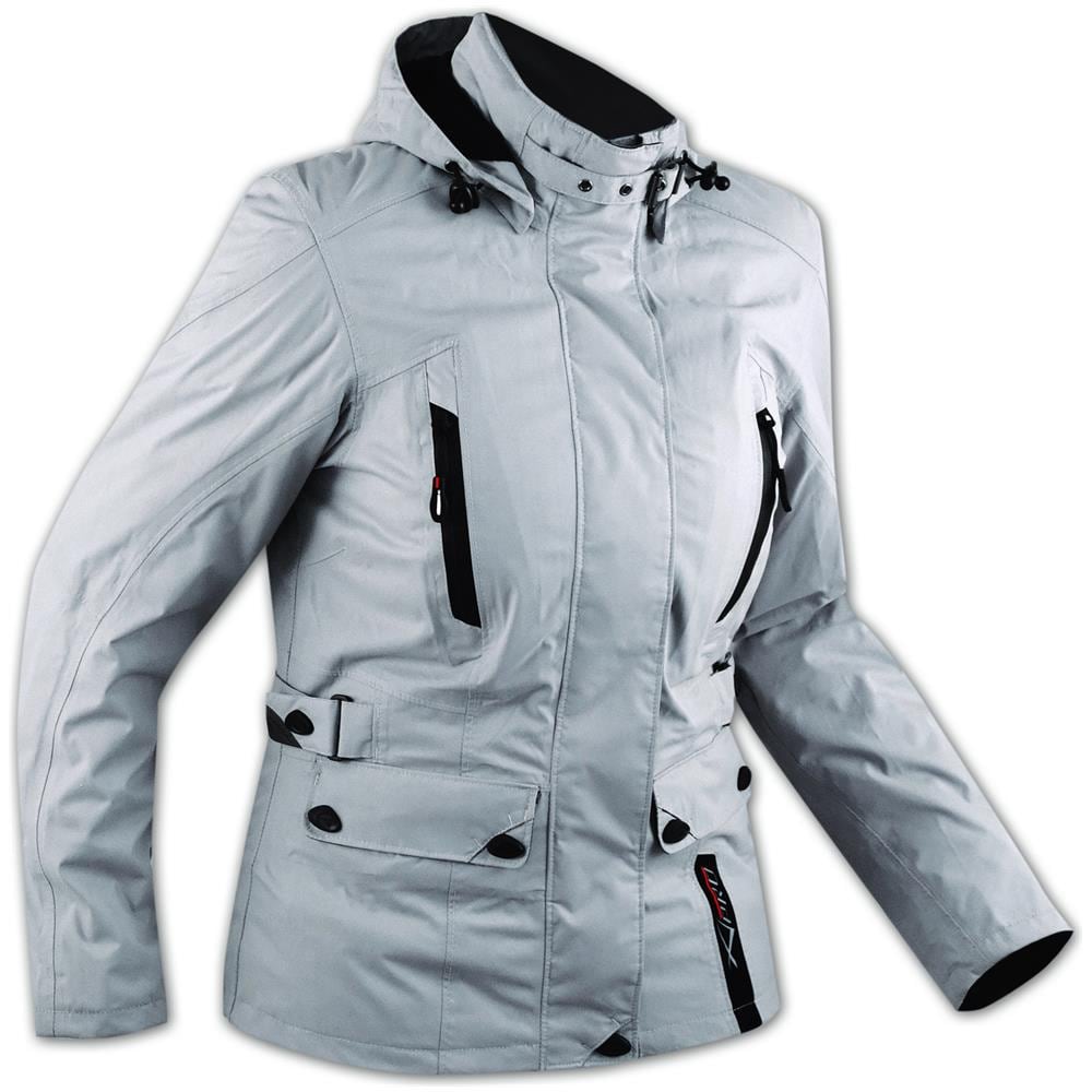 Giacca Scooter Lady Città Moto Donna Impermeabile Protezioni Ce Grigio S - Foto 1