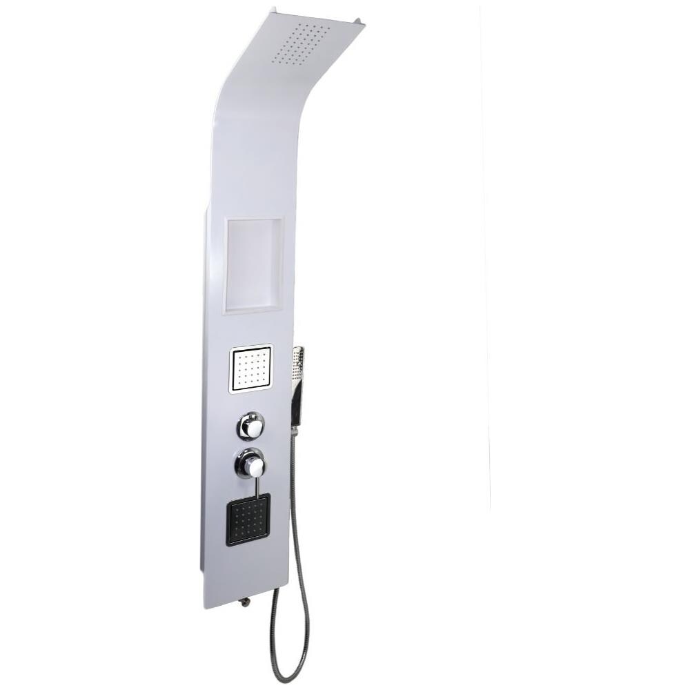 Ogomondo Colonna Doccia 017 Alluminio 3 Funzioni 2 Bocchette Idro Lombari White - Foto 1