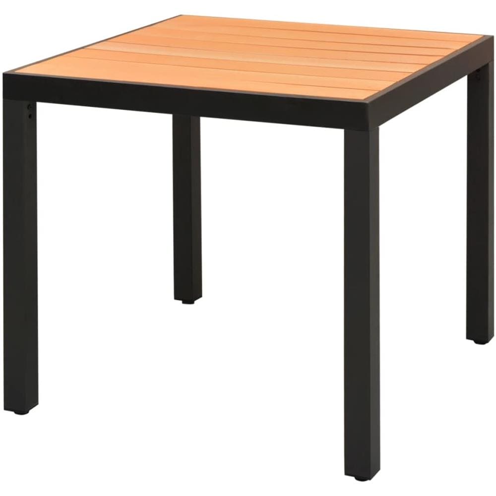 Set Da Pranzo Da Giardino 3 Pz In Rattan Pvc Nero E Marrone - Foto 2