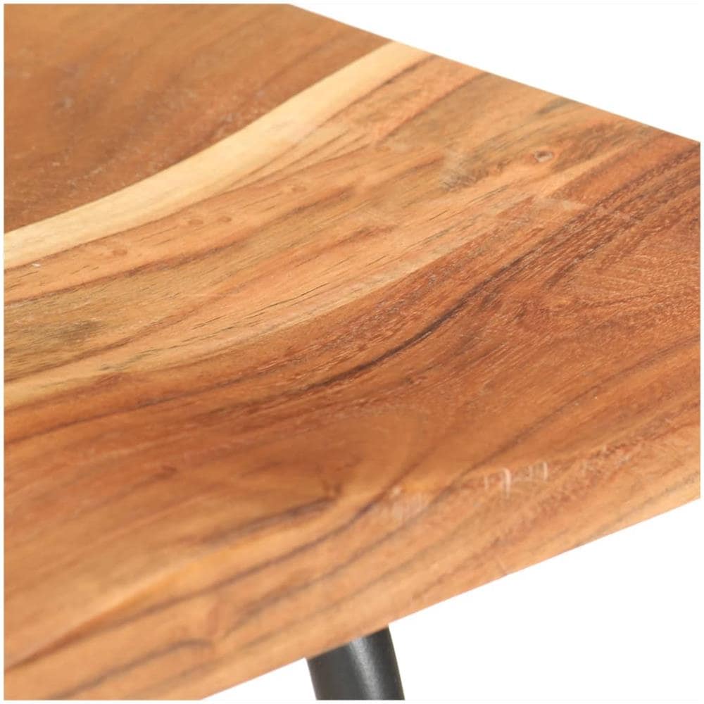 Sgabelli Da Bar 4 Pz In Legno Massello Di Acacia - Foto 11
