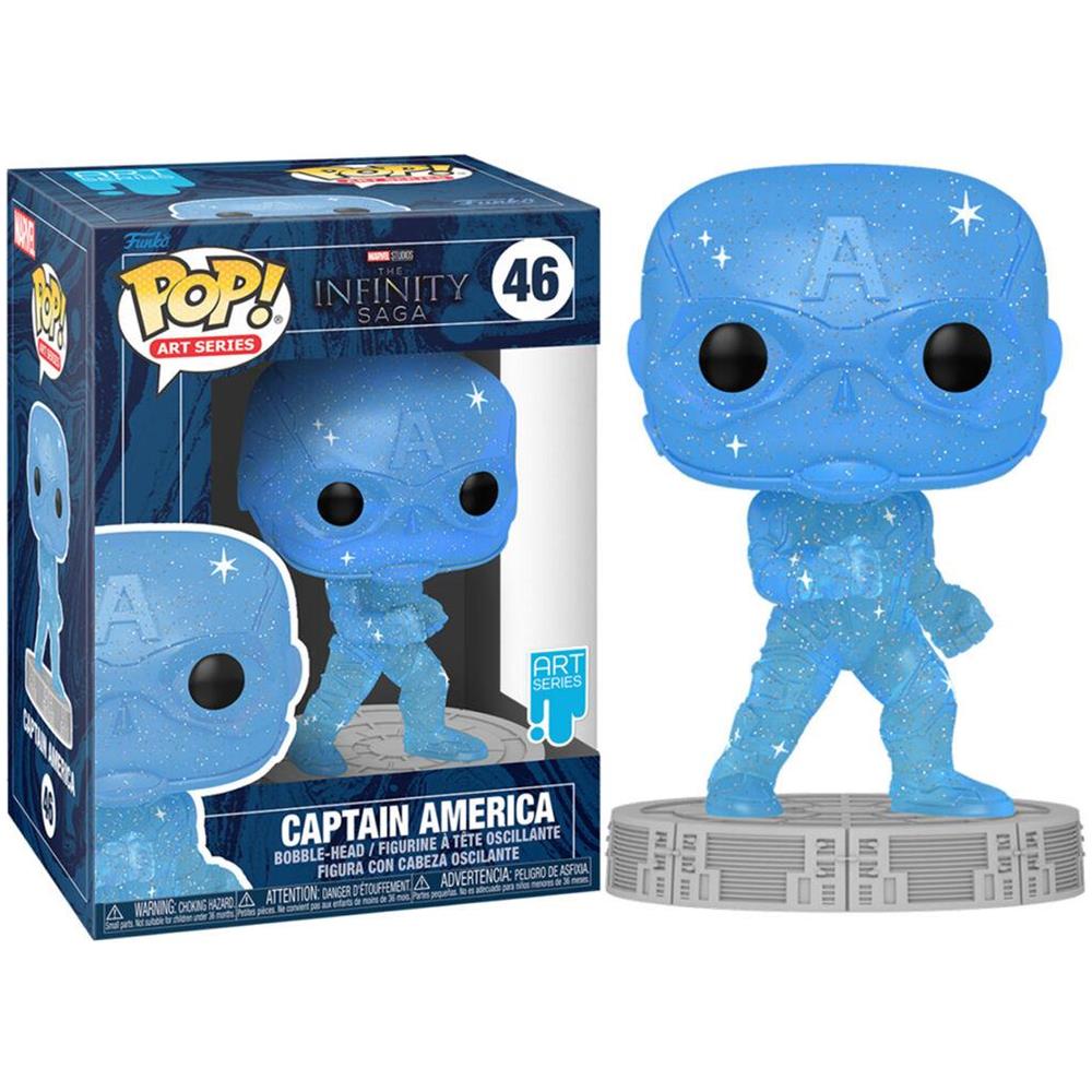 Marvel: Pop! Art Series - Infinity Saga - Captain America (Blue) (Vinyl Figure 46) - Foto 1