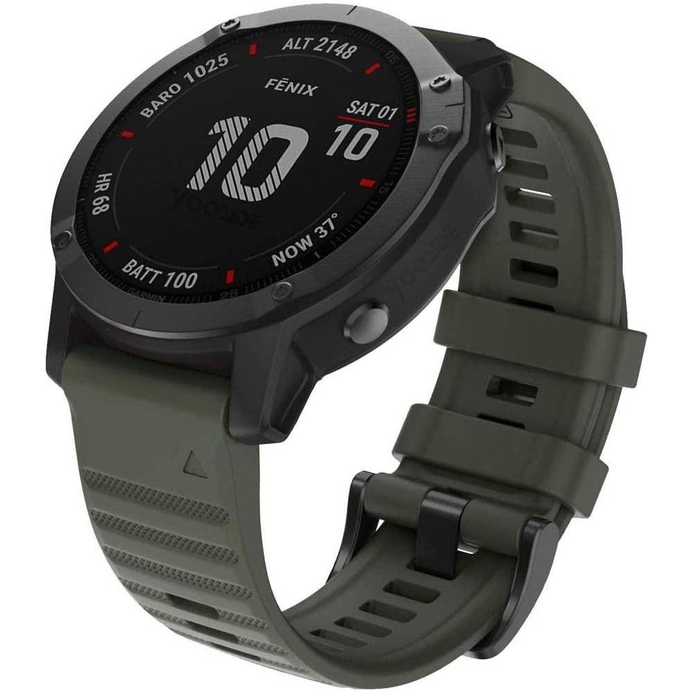 Braccialetto Garmin Fenix Silicone Verde Militare - Foto 2