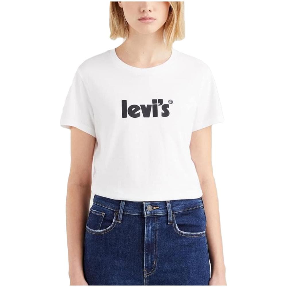 T-shirt Da Donna The Perfect Tee Logo Poster Bianca Taglia S Cod 17369-1755 - Foto 1